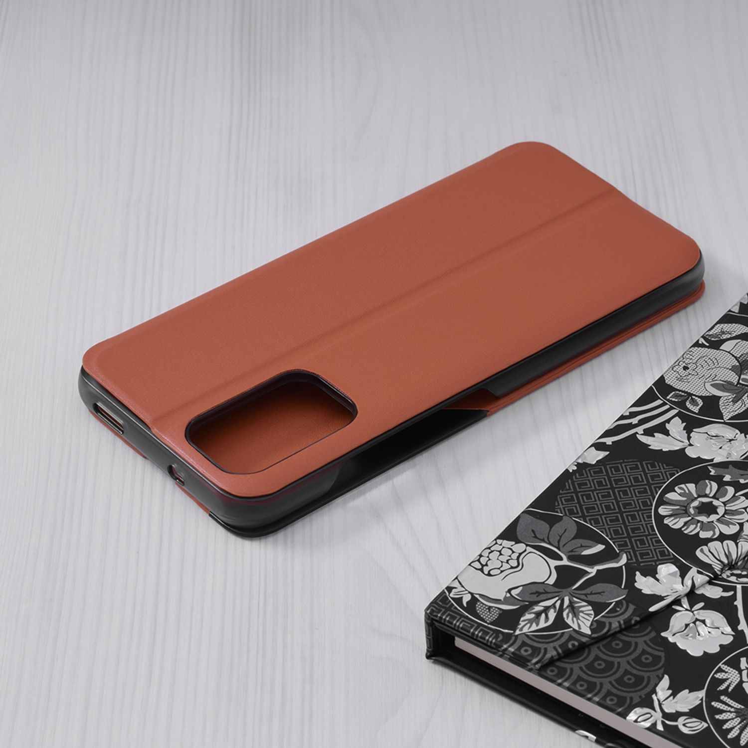 Husa tip carte Techsuit - eFold Series - Xiaomi Redmi Note 10 / 10S - Orange fotografia produsului View 2 L