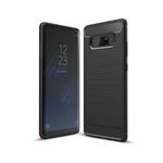 Husa Techsuit - Carbon Silicone - Samsung Galaxy Note 8 - Black fotografia produsului