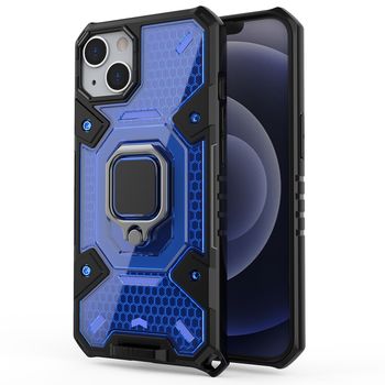 Husa techsuit - honeycomb armor - iphone 13 mini - albastru