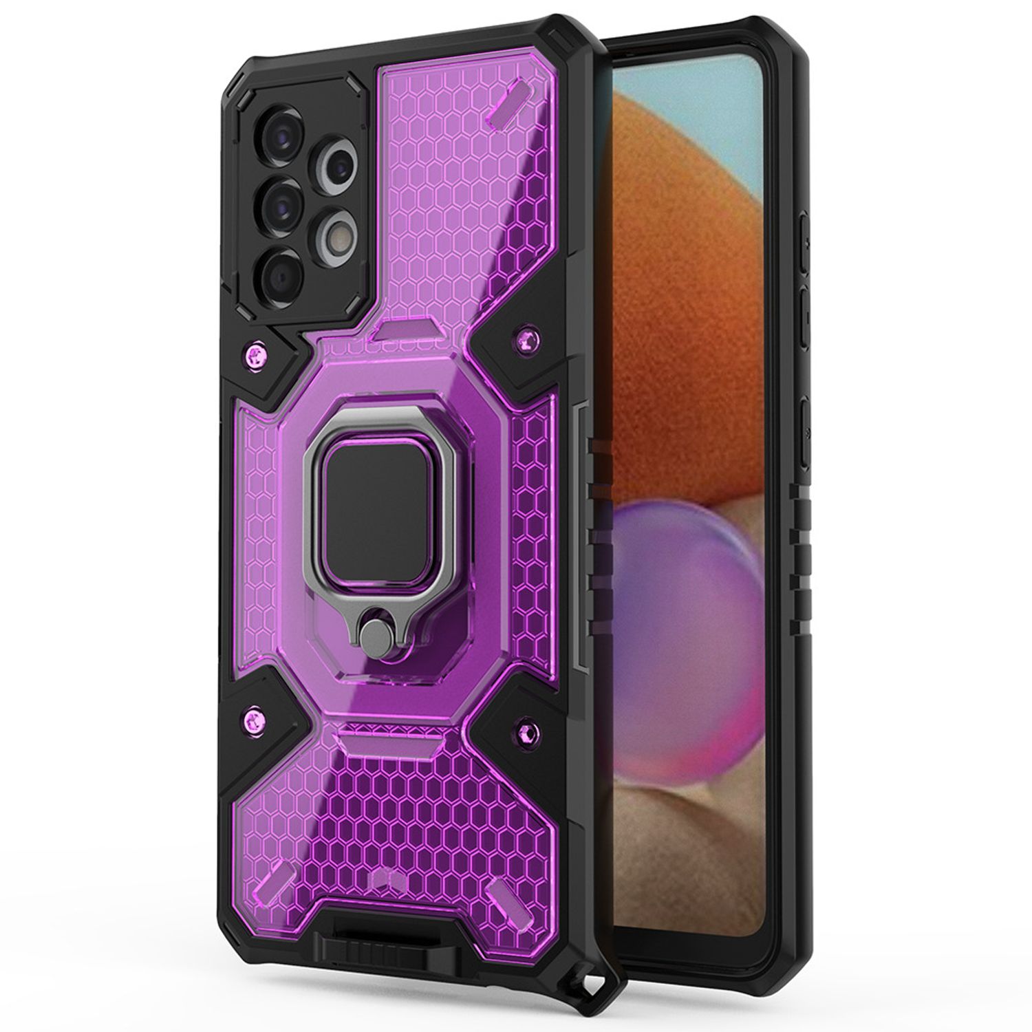 Husa Techsuit - Honeycomb Armor - Samsung Galaxy A32 4G - violet fotografia produsului
