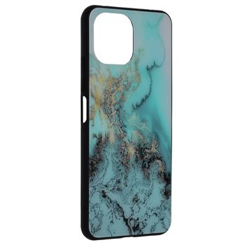 Husa cu spate din sticla techsuit - glaze series - xiaomi mi 11 lite - blue ocean