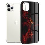 Husa cu spate din sticla Techsuit - Glaze Series - iPhone 11 Pro Max - Red Nebula fotografia produsului