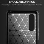 Husa Techsuit - Carbon Silicone - Sony Xperia Ace 2 - Black fotografia produsului View 3 S