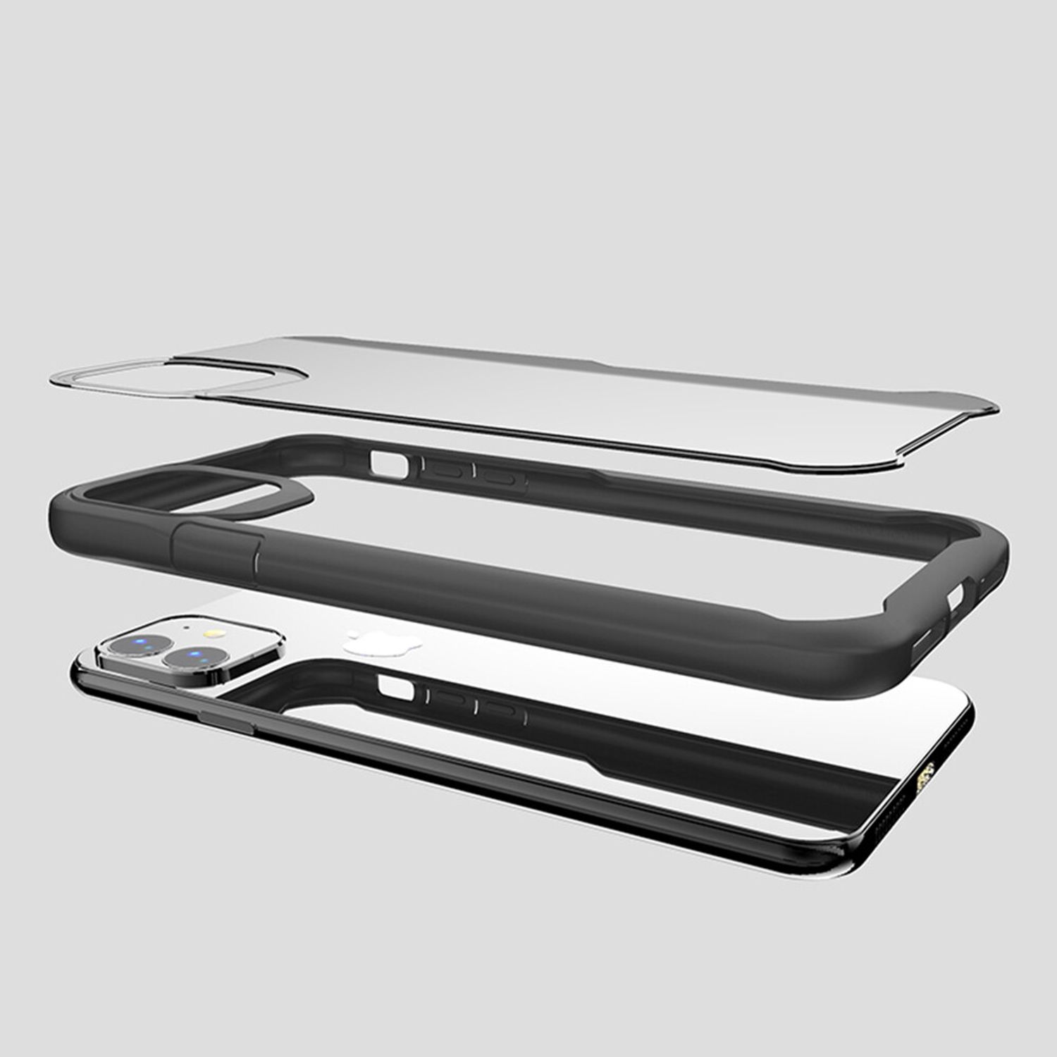 Husa premium Techsuit - Glaast Series - Samsung Galaxy Note 20 - Black fotografia produsului View 3 L
