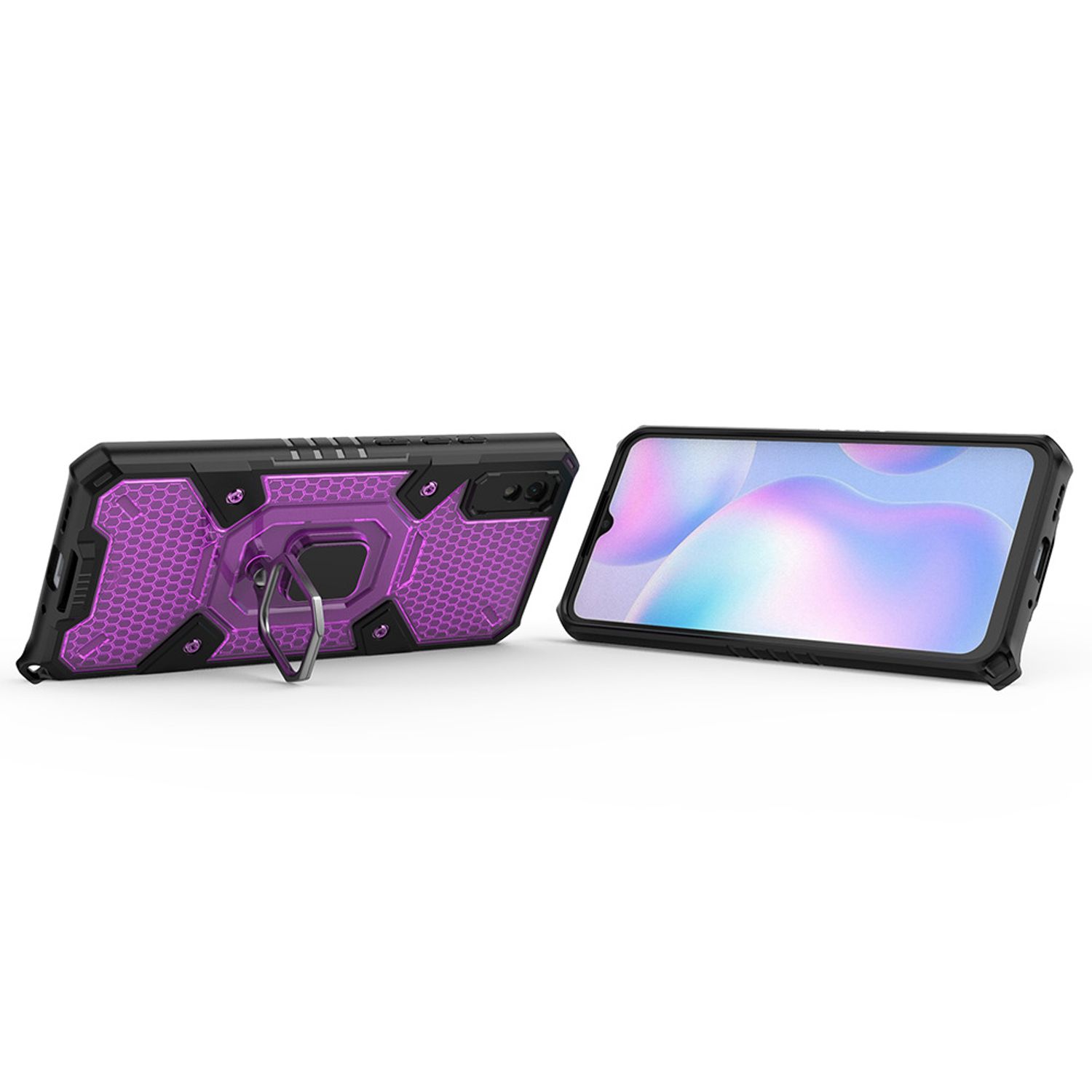 Husa Techsuit - Honeycomb Armor - Xiaomi Redmi 9A - violet fotografia produsului View 2 L