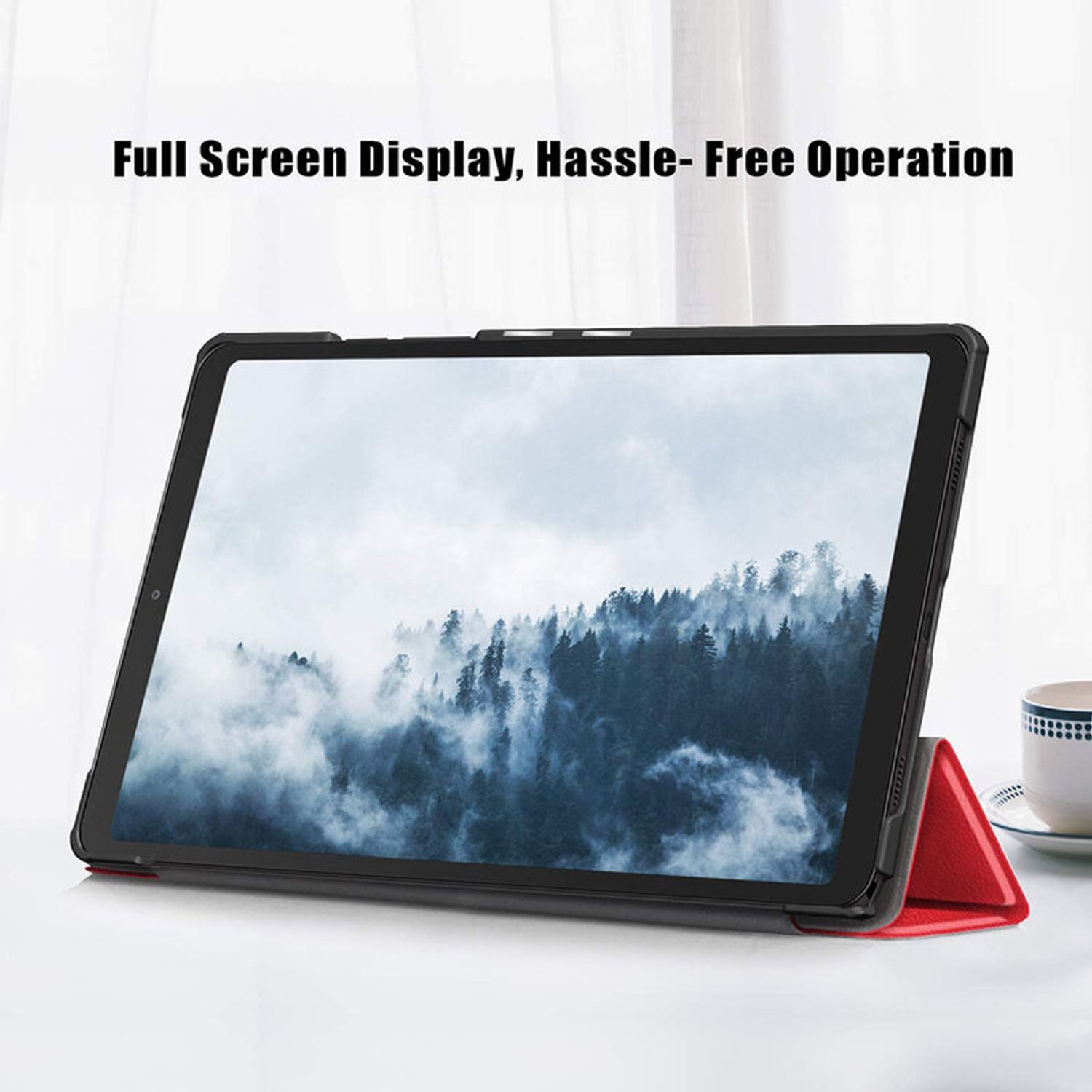 Husa tableta Samsung Galaxy Tab A7 Lite 8.7 inch T220/T225 2021, Rosu fotografia produsului View 3 L