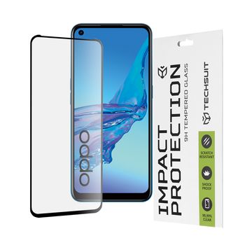 Folie sticla oppo reno a53,full cover, full glue glass, black