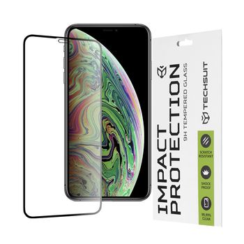 Folie sticla iphone x / xs / 11 pro,full cover, full glue glass, black