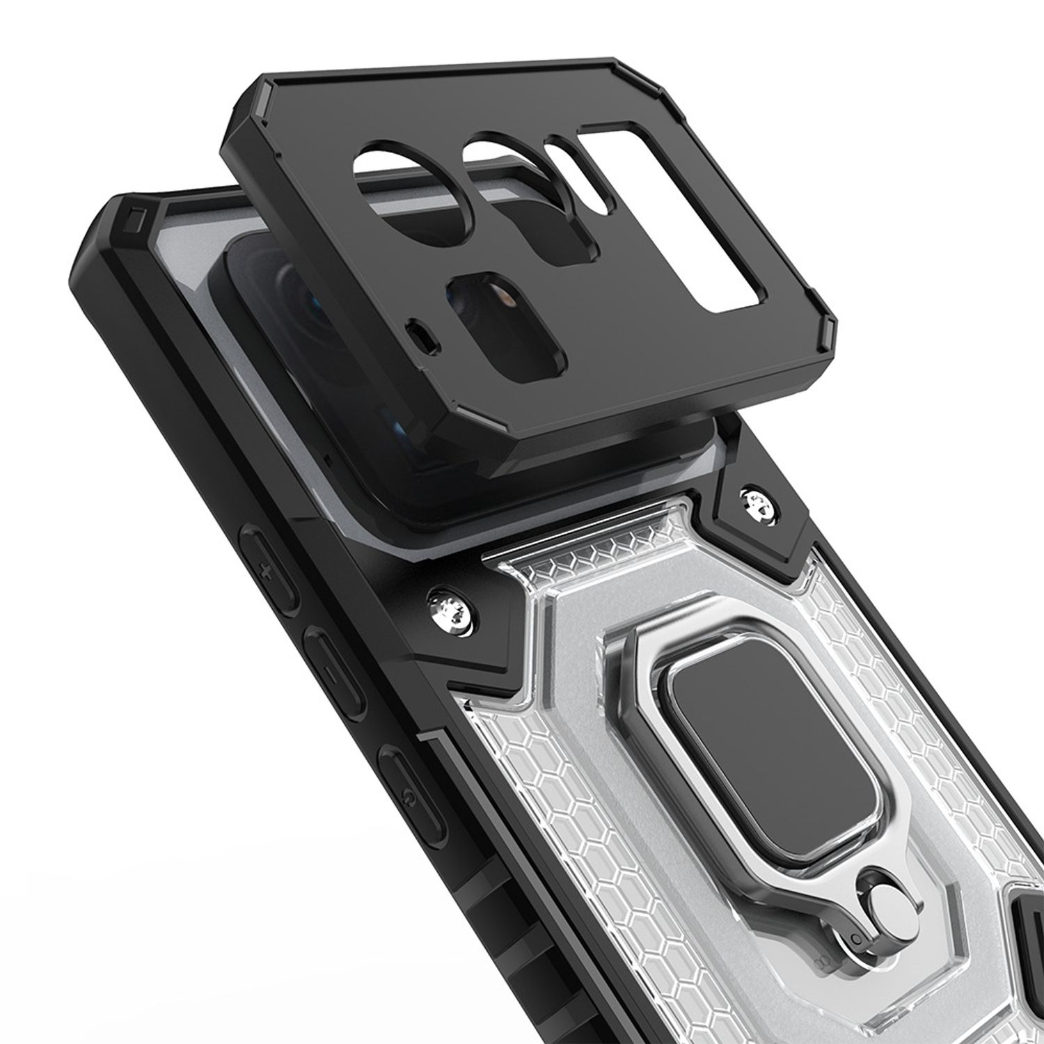 Husa Techsuit - Honeycomb Armor - Xiaomi Mi 11 Ultra - negru fotografia produsului View 3 L