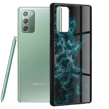 Husa cu spate din sticla Techsuit – Glaze Series – Samsung Galaxy Note 20 – Blue Nebula elefant.ro imagine noua 2022
