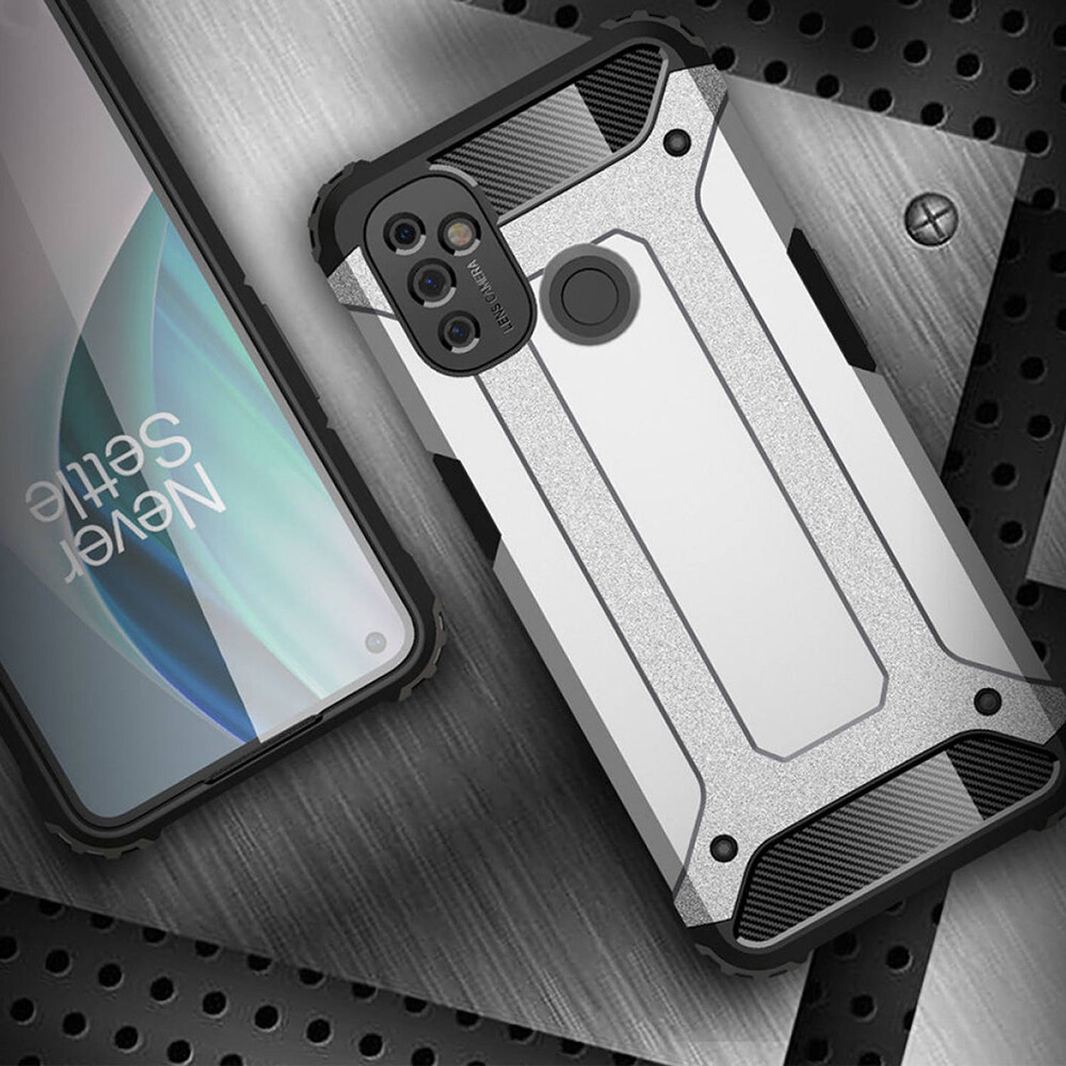 Husa Techsuit - Hybrid Armor - Oneplus Nord N100 - Black fotografia produsului View 3 L