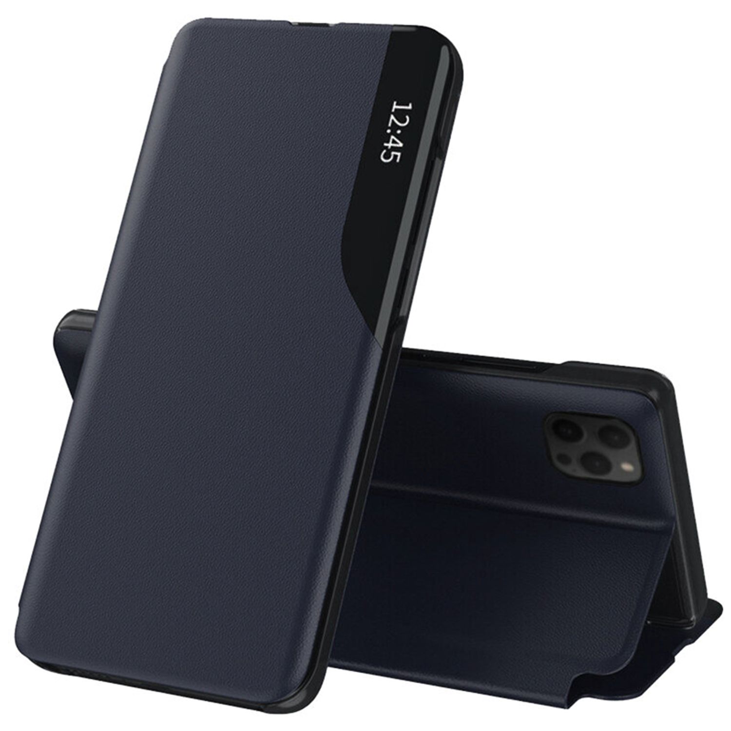 Husa tip carte Techsuit - eFold Series - iPhone 13 Pro Max - Dark Blue fotografia produsului