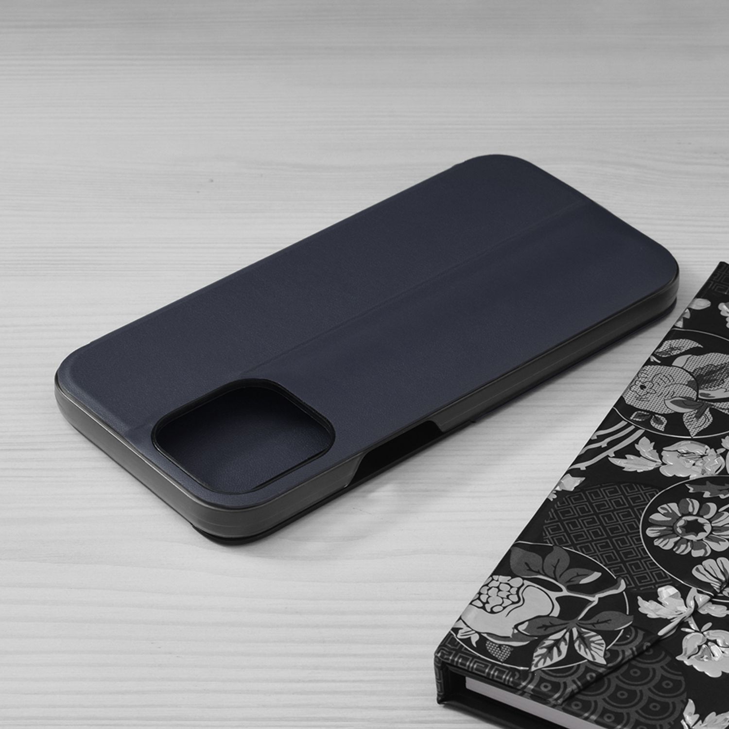 Husa tip carte Techsuit - eFold Series - iPhone 13 Pro Max - Dark Blue fotografia produsului View 2 L