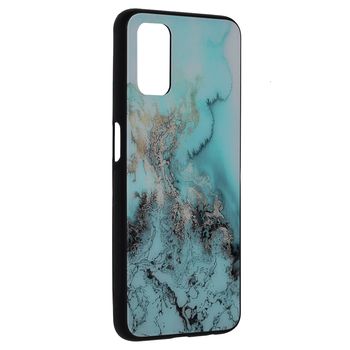 Husa cu spate din sticla techsuit - glaze series - oppo a52 / a72 / a92 - blue ocean