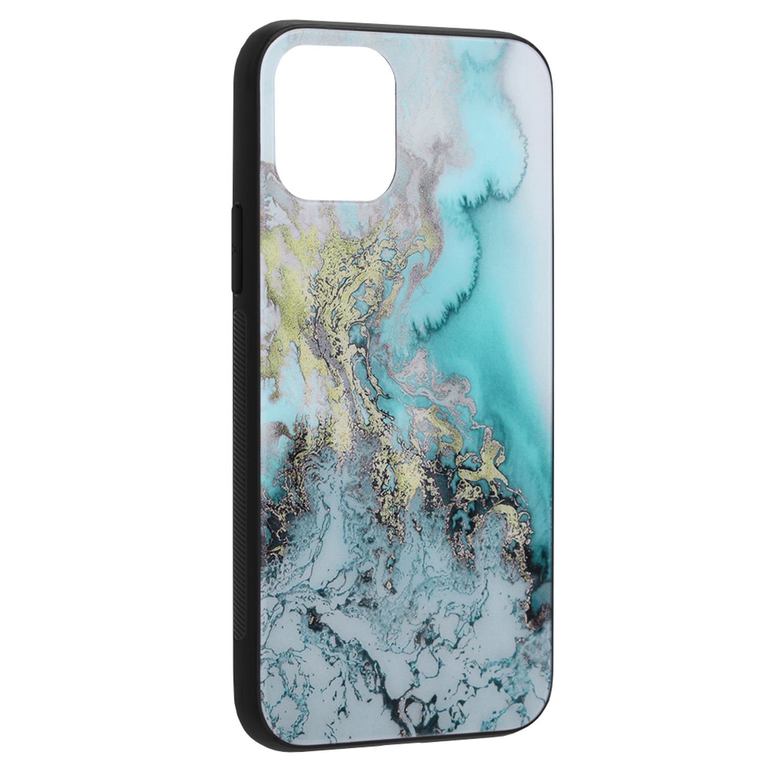 Husa cu spate din sticla Techsuit - Glaze Series - iPhone 11 - Blue Ocean fotografia produsului View 2 L