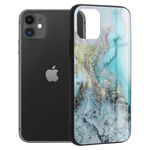 Husa cu spate din sticla Techsuit - Glaze Series - iPhone 11 - Blue Ocean fotografia produsului