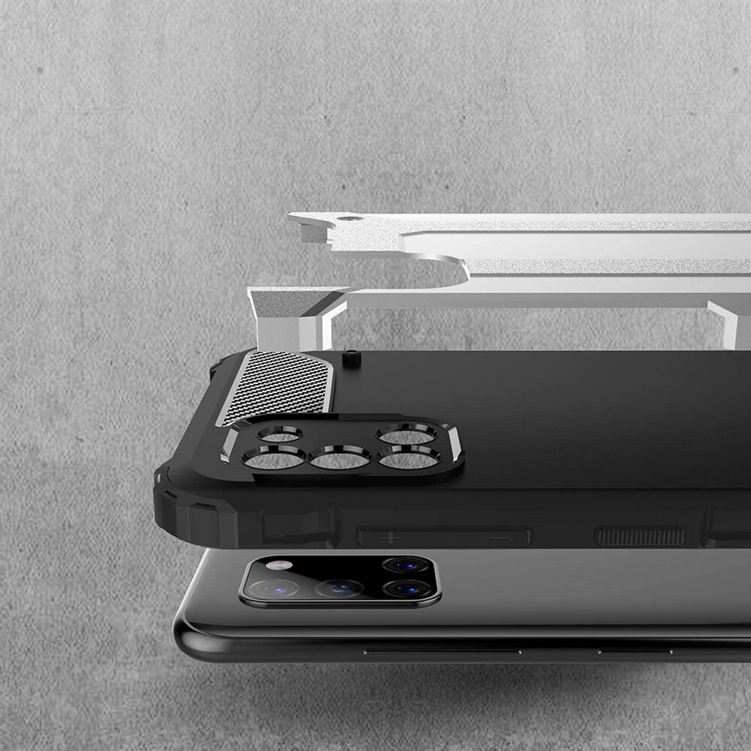 Husa Techsuit - Hybrid Armor - Samsung Galaxy A31 - Black fotografia produsului View 3 L