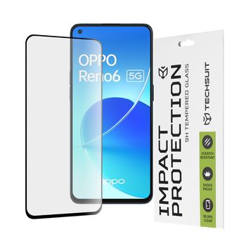 Folie sticla oppo reno 6 5g,full cover, full glue glass, black