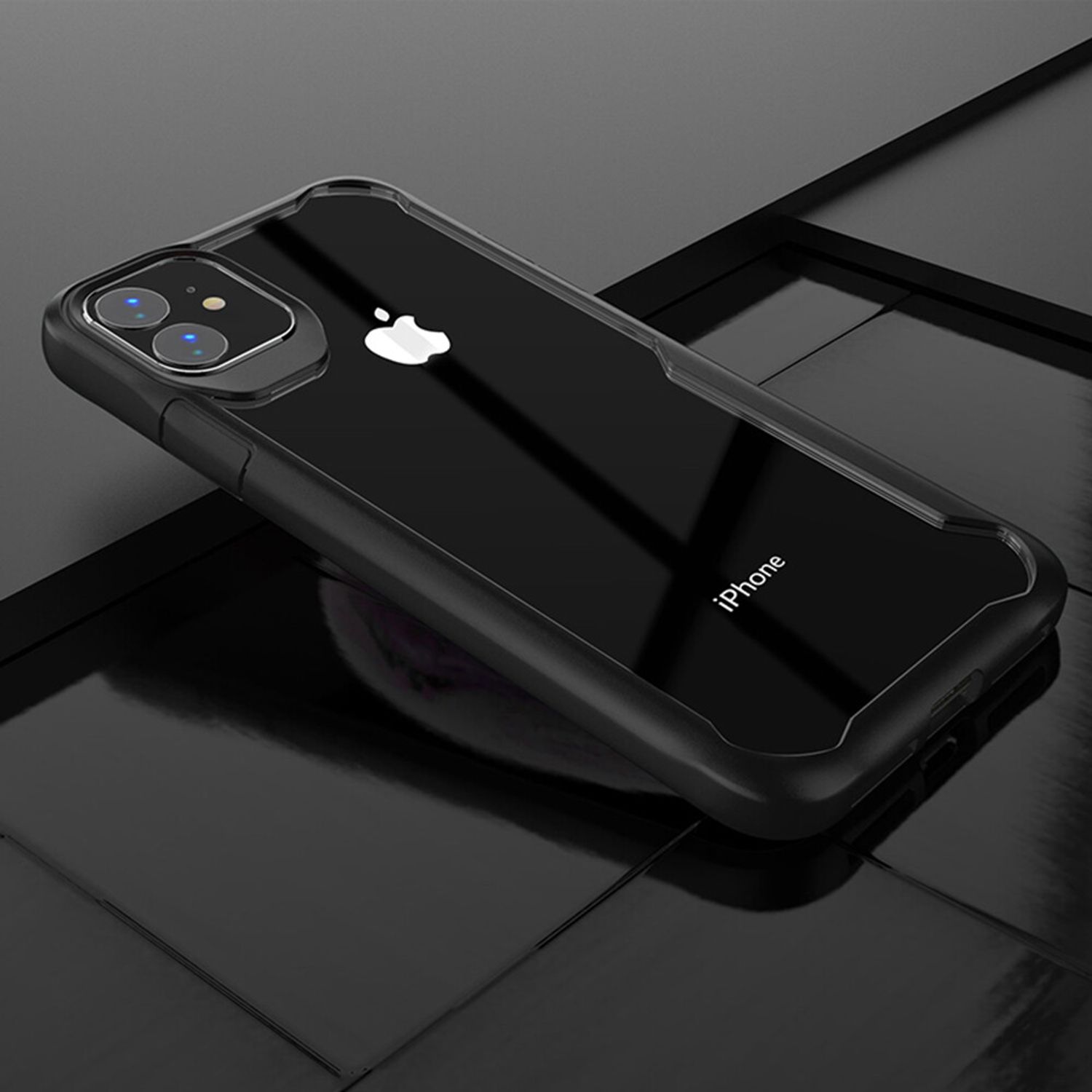 Husa premium Techsuit - Glaast Series - iPhone 12 Mini - Black fotografia produsului View 2 L