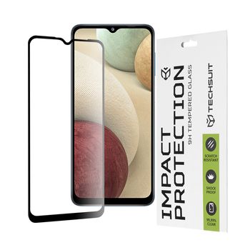 Folie sticla samsung galaxy a12,full cover, full glue glass, black
