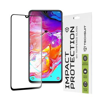 Folie sticla samsung galaxy a70,full cover, full glue glass, black