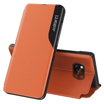 Husa tip carte techsuit - efold series - xiaomi poco x3 / x3 nfc / x3 pro - orange