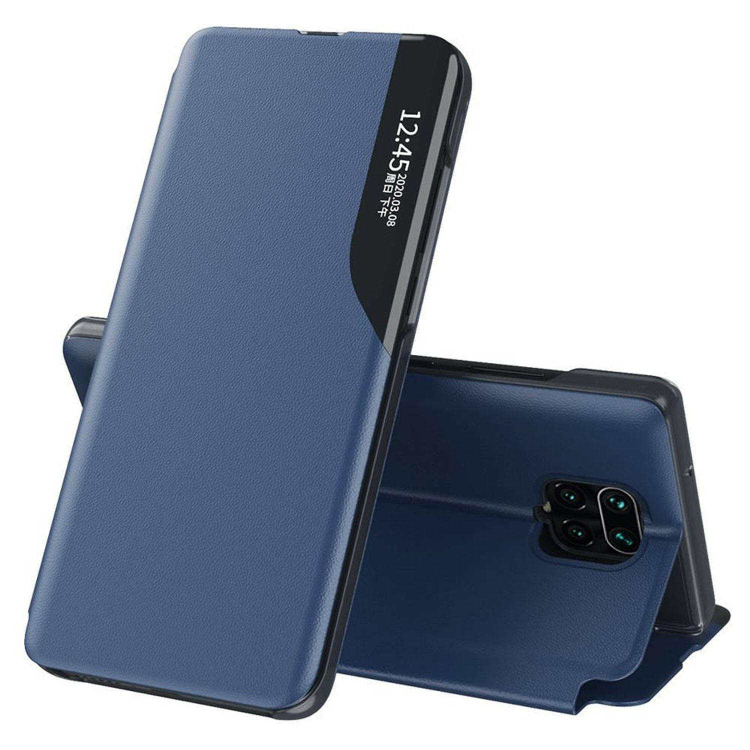 Husa tip carte Techsuit - eFold Series - Xiaomi Redmi Note 9S / Note 9 Pro / Note 9 Pro Max - Dark Blue fotografia produsului