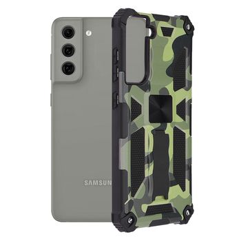 Husa antisoc techsuit - blazor series - samsung galaxy s21 fe - camo lime