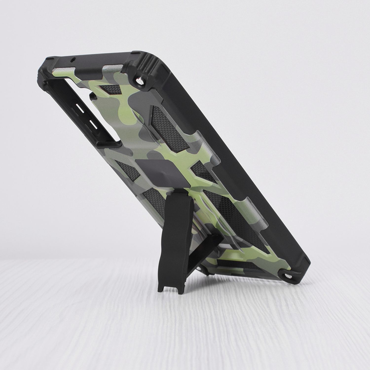 Husa antisoc Techsuit - Blazor Series - Samsung Galaxy S21 FE - Camo Lime fotografia produsului View 3 L