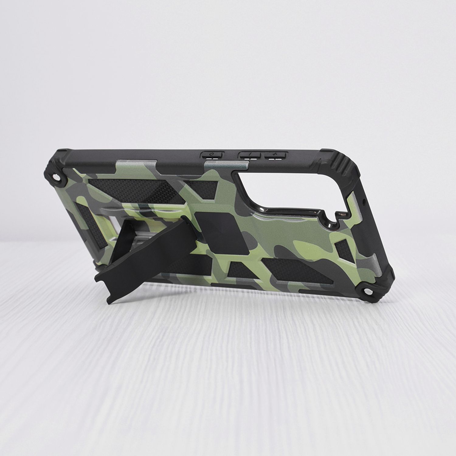 Husa antisoc Techsuit - Blazor Series - Samsung Galaxy S21 FE - Camo Lime fotografia produsului View 2 L