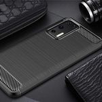 Husa Techsuit - Carbon Silicone - Huawei P40 Pro - Black fotografia produsului View 2 S