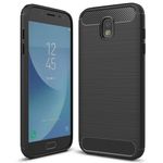 Husa Techsuit - Carbon Silicone - Samsung Galaxy J7 2017 - Black fotografia produsului