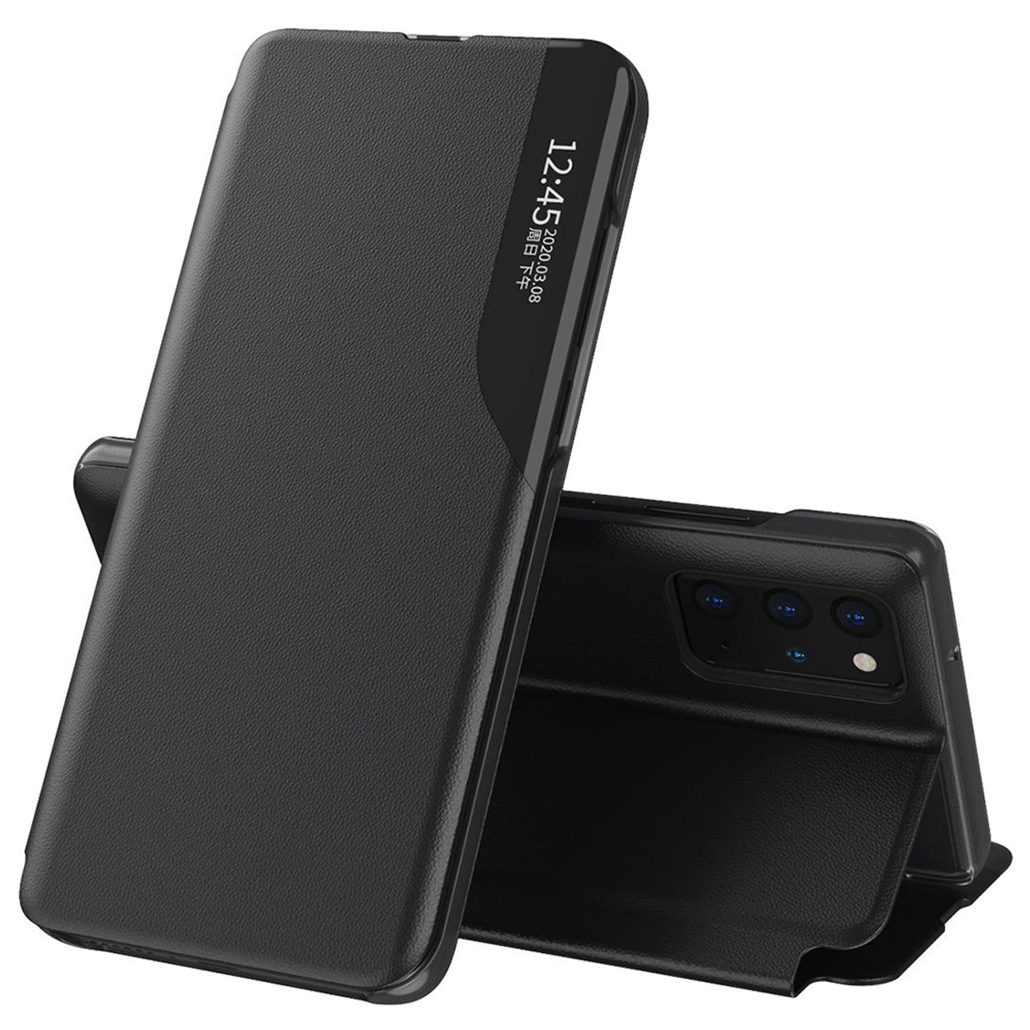 Husa tip carte Techsuit - eFold Series - Samsung Galaxy S20 Plus - Black fotografia produsului