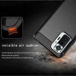 Husa Techsuit - Carbon Silicone - Xiaomi Redmi Note 10 Pro - Black fotografia produsului View 3 S
