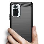 Husa Techsuit - Carbon Silicone - Xiaomi Redmi Note 10 Pro - Black fotografia produsului View 2 S