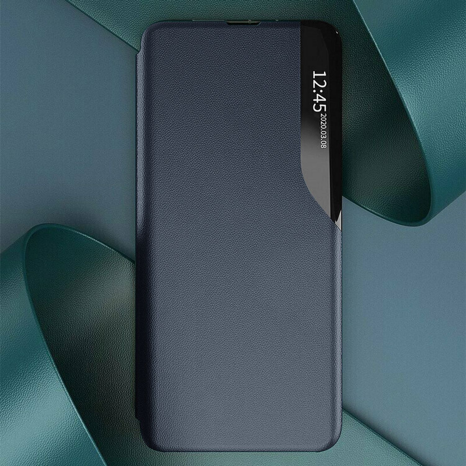Husa tip carte Techsuit - eFold Series - Xiaomi Redmi Note 10 Pro / Note 10 Pro Max - Dark Blue fotografia produsului View 3 L