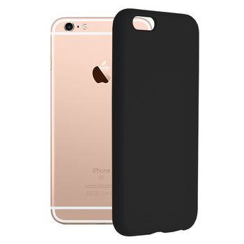 Husa premium techsuit - soft edge silicone - iphone 6 / 6s - black