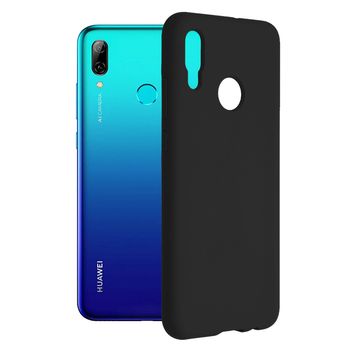 Husa premium techsuit - soft edge silicone - huawei p smart 2019 - black