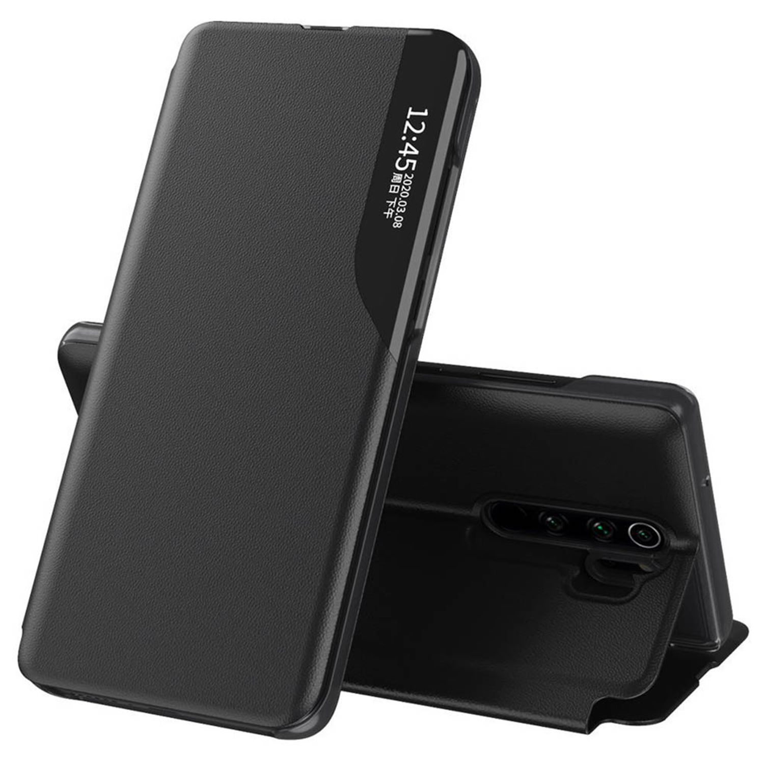 Husa tip carte Techsuit - eFold Series - Xiaomi Redmi Note 8 Pro - Black fotografia produsului