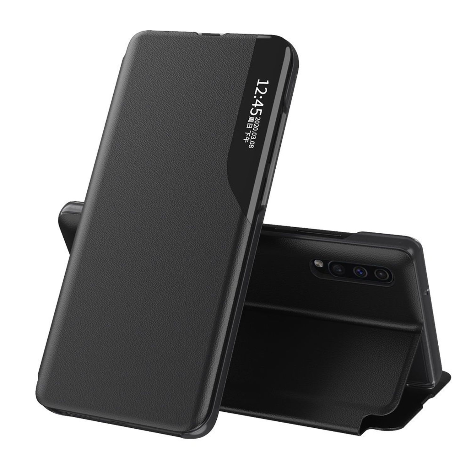 Husa tip carte Techsuit - eFold Series - Samsung Galaxy A50 - Black fotografia produsului