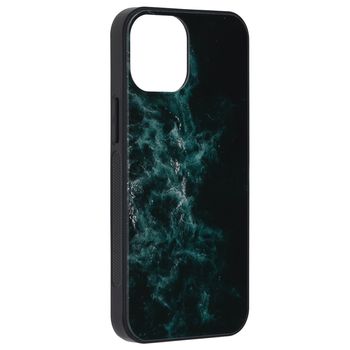 Husa cu spate din sticla techsuit - glaze series - iphone 13 mini - blue nebula