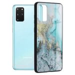 Husa cu spate din sticla Techsuit - Glaze Series - Samsung Galaxy S20 Plus - Blue Ocean fotografia produsului