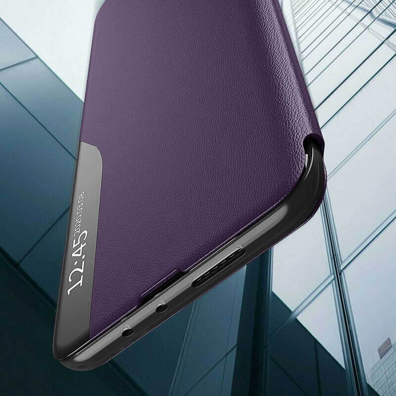 Husa tip carte Techsuit - eFold Series - Xiaomi Note 11 Pro - Purple fotografia produsului View 2 L