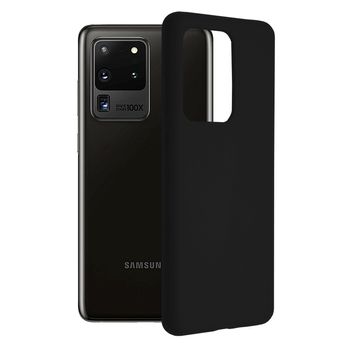 Husa premium techsuit - soft edge silicone - samsung galaxy s20 ultra - black