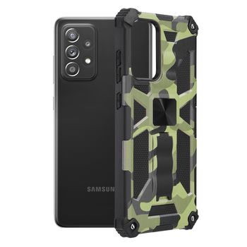 Husa antisoc techsuit - blazor series - samsung galaxy a72 5g - camo lime