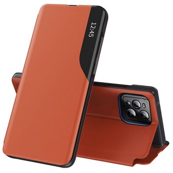 Husa tip carte techsuit - efold series - oppo find x3 / x3 pro - orange