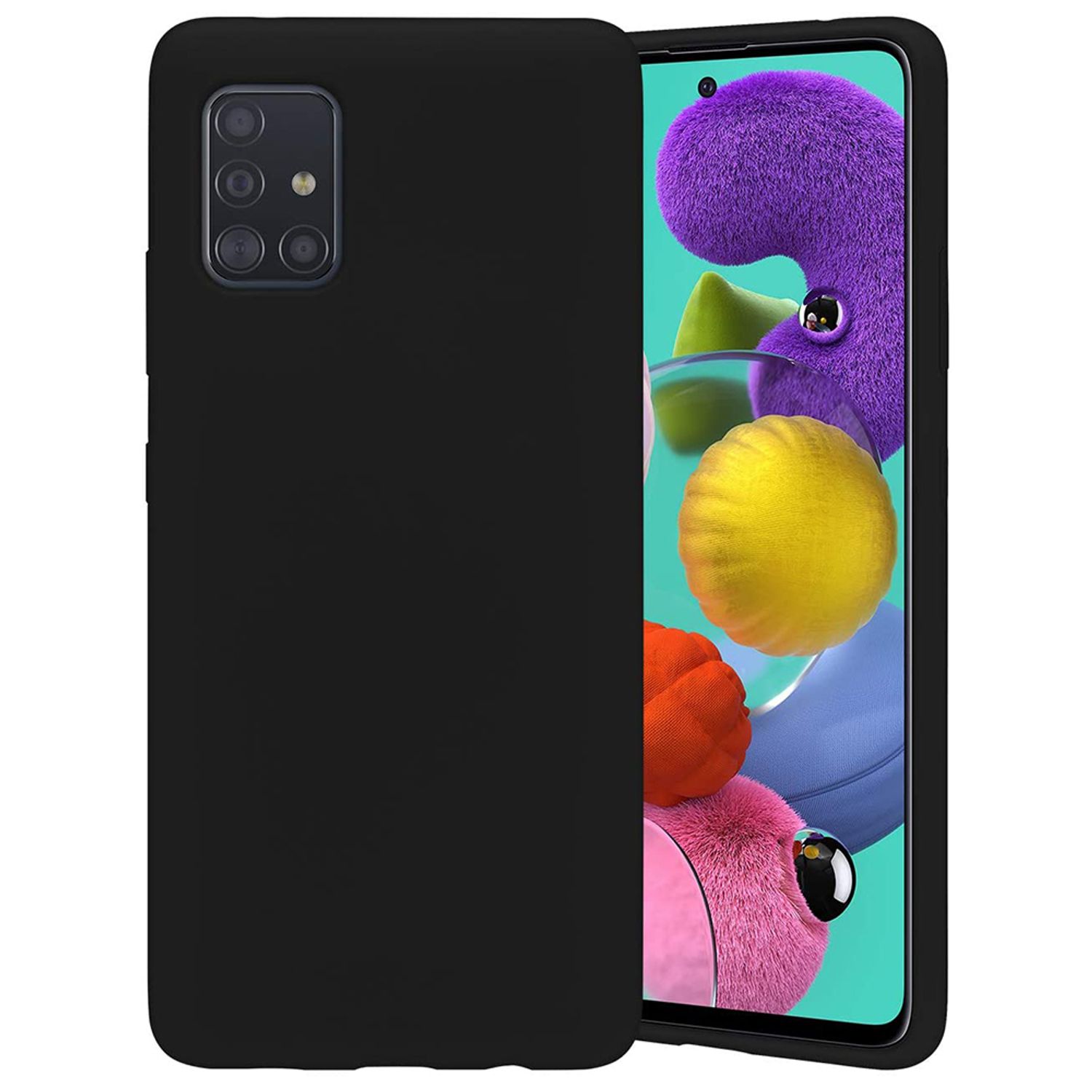 Husa premium Techsuit - Soft Edge Silicone - Samsung Galaxy A71 - Black fotografia produsului View 3 L