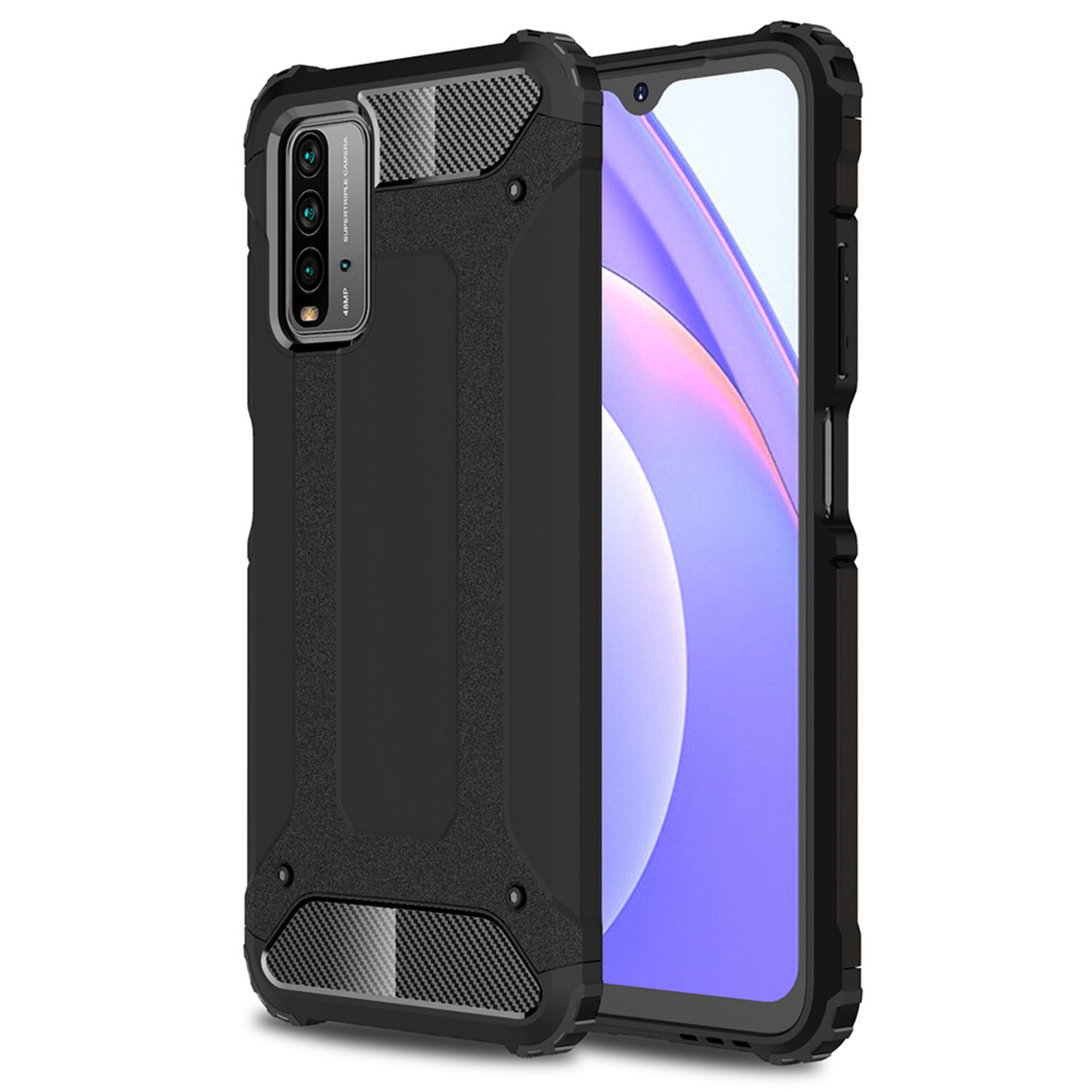 Husa Techsuit - Hybrid Armor - Xiaomi Redmi 9T - Black fotografia produsului