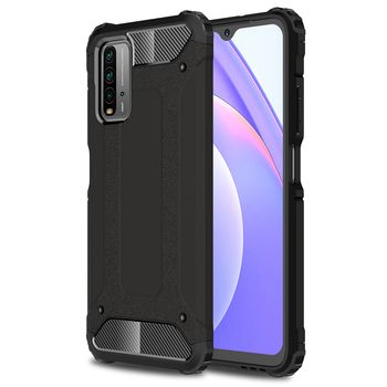 Husa techsuit - hybrid armor - xiaomi redmi 9t - black