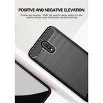 Husa Techsuit - Carbon Silicone - Nokia 2.3 - Black fotografia produsului View 3 S